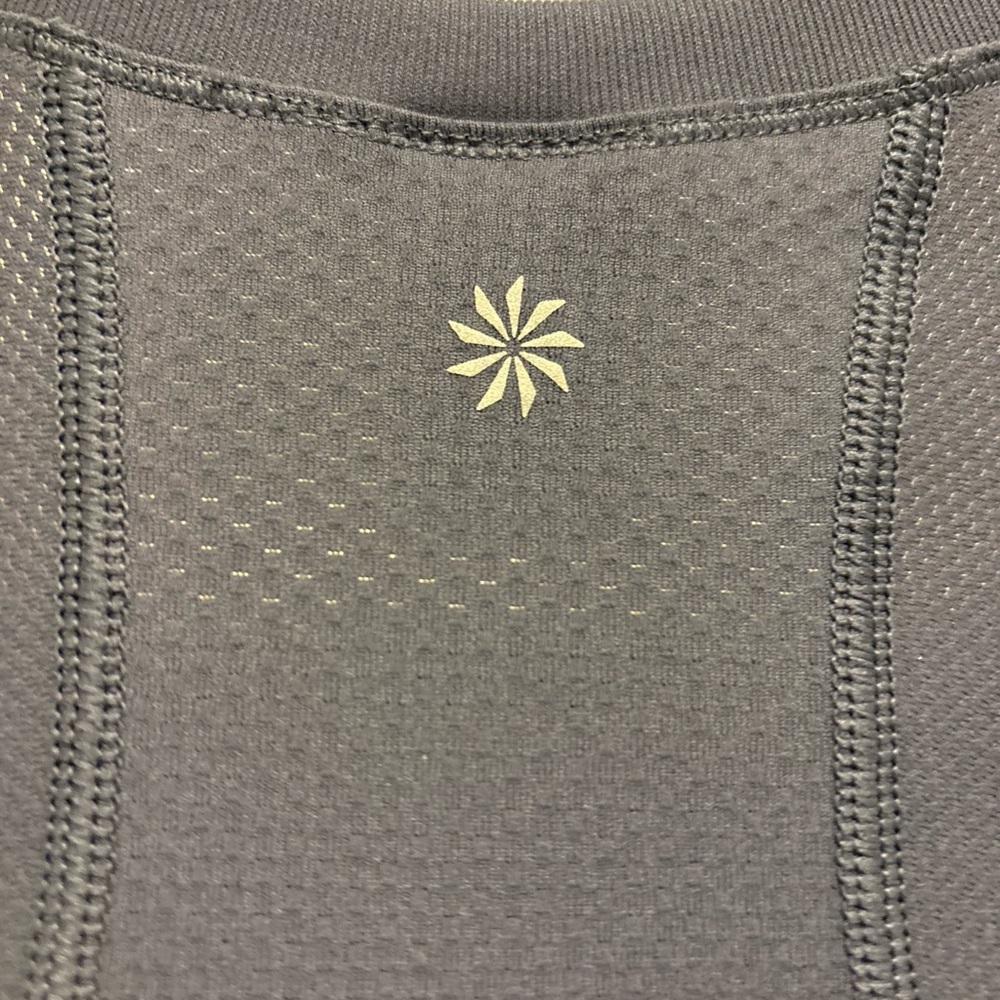 Athleta blue/gray cap sleeve t-shirt - Picture 6 of 7